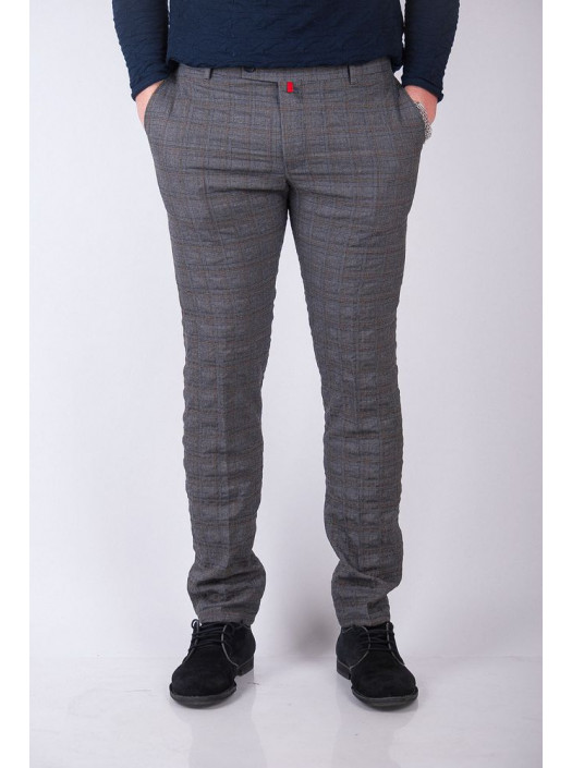 Брюки Брюки №49F008_Серо-коричневый