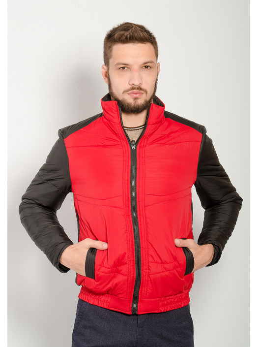 Демисезонная куртка Куртка 2241_Красный/черный