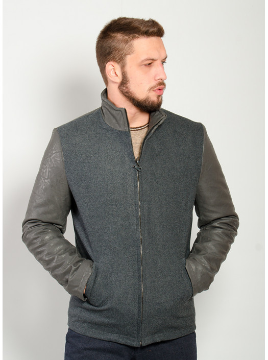 Демисезонная куртка Куртка 2250-1_Темно-серый/темно-серый