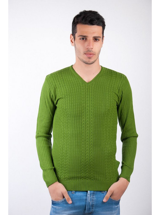 Джемпер Свитер №28F031_Зеленый