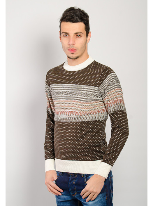 Свитер Свитер №72F001_Коричневый