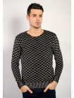 Свитер Свитер №75F002_Черная клетка