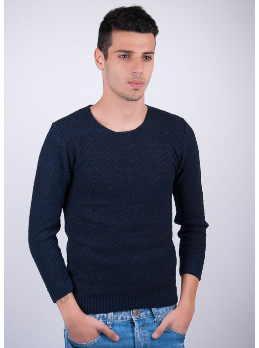 Свитер Свитер №28F019_Темно-синий