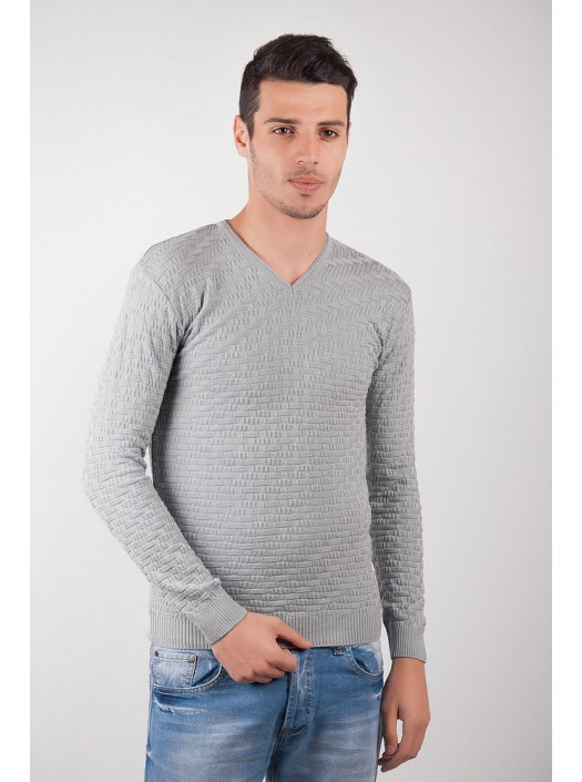 Свитер Свитер №28F038_Светло-серый