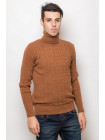 Свитер Гольф №27F001_Терракотовый