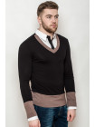 Свитер Пуловер AS-9077_Черно-белый