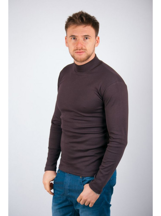 Свитер Гольф №116F001_Шоколадный