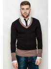 Свитер Пуловер AS-9077_Черно-белый