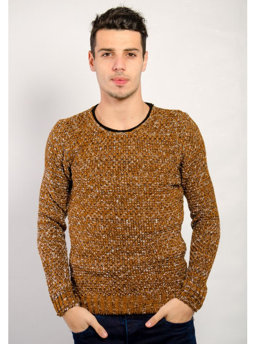 Свитер Свитер №18F050_Коричнево-молочный