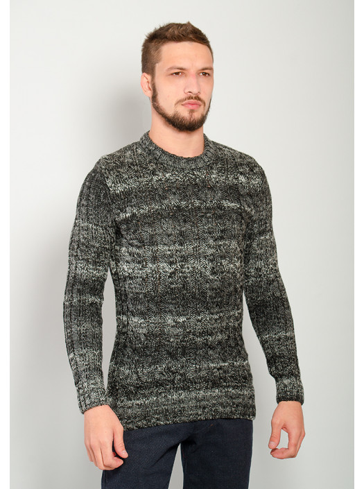 Свитер Свитер №55F006_Серый меланж