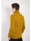 Свитер Гольф №27F005_Горчичный