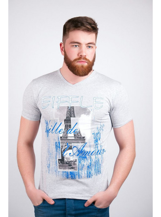 Футболка Футболка №67F025_Светло-серый