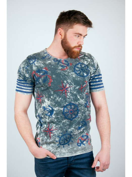 Футболка Футболка (батал) №114F011_Хаки