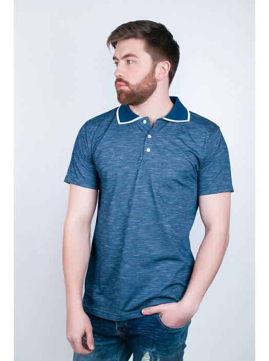 Поло Поло №61F102_Синий меланж