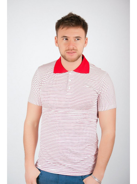 Поло Поло №61F051_Красно-белый
