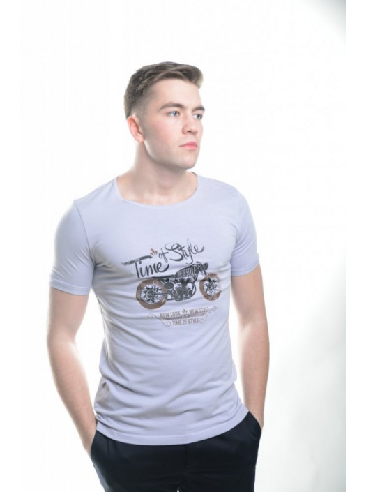 Футболка Футболка 4718_Серо-голубой