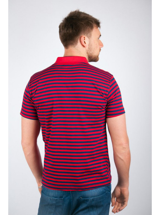 Поло Поло №61F040_Красно-синий