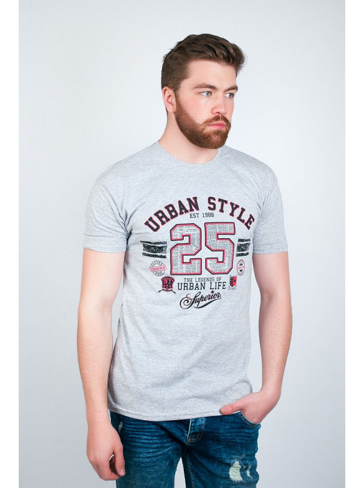 Футболка Футболка №132F001_Светло-серый