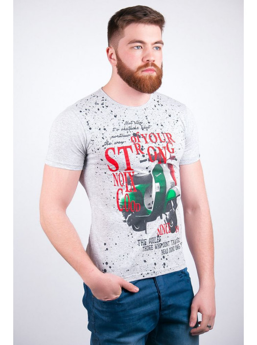 Футболка Футболка №67G021_Светло-серый