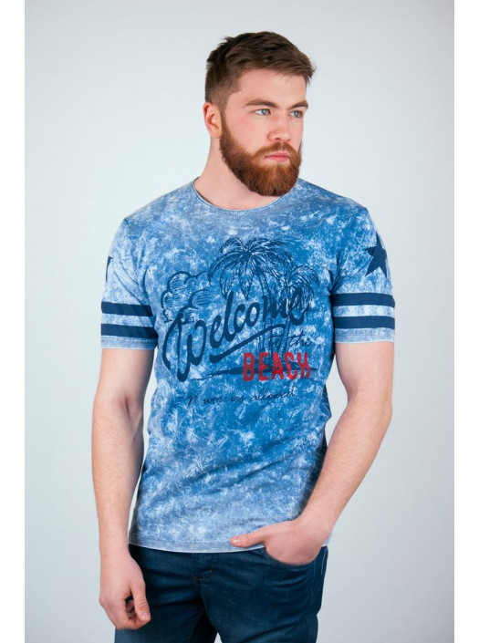 Футболка Футболка (батал) №114F009_Джинс