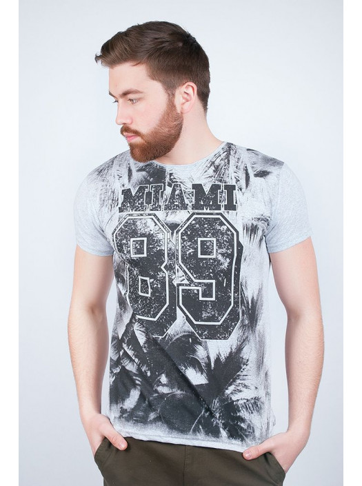 Футболка Футболка №141F003_Светло-серый