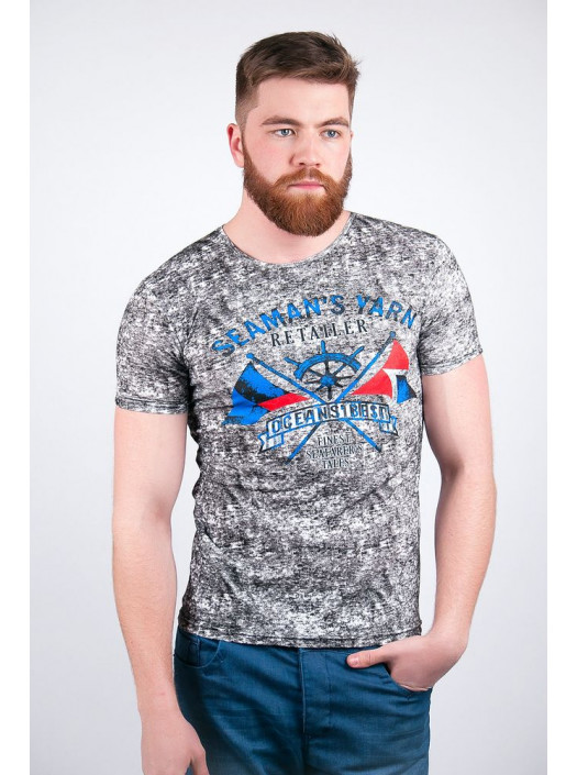 Футболка Футболка №128F010_Темно-серый