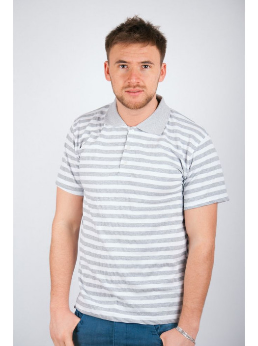 Поло Поло №61F042_Серо-белый