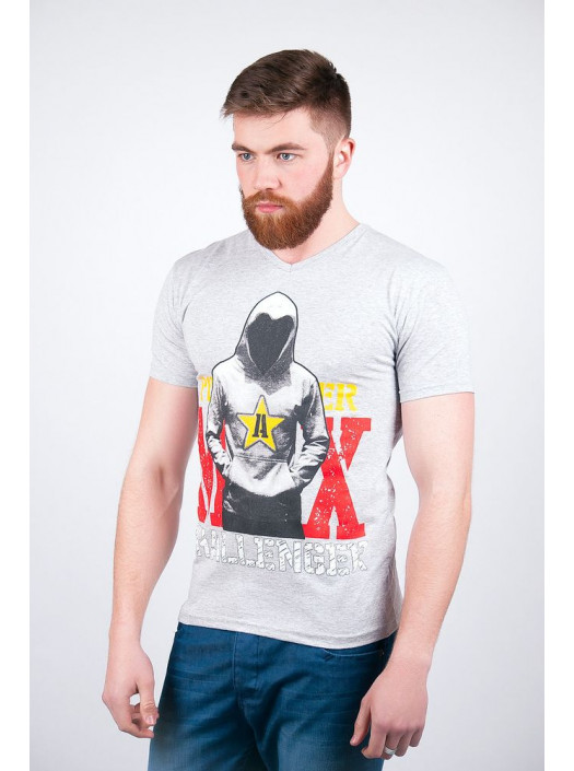 Футболка Футболка №67F018_Светло-серый