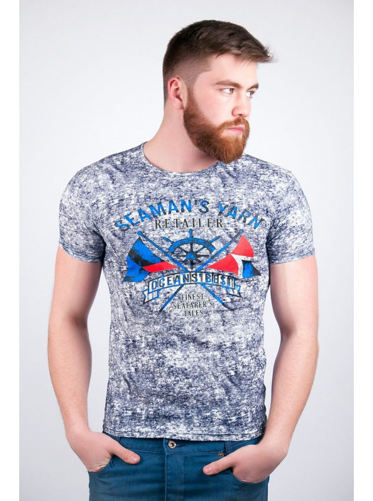 Футболка Футболка №128F010_Темно-синий