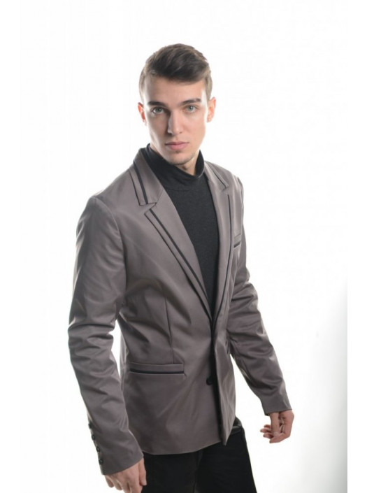 Пиджаки Пиджак 2404_Медно-серый