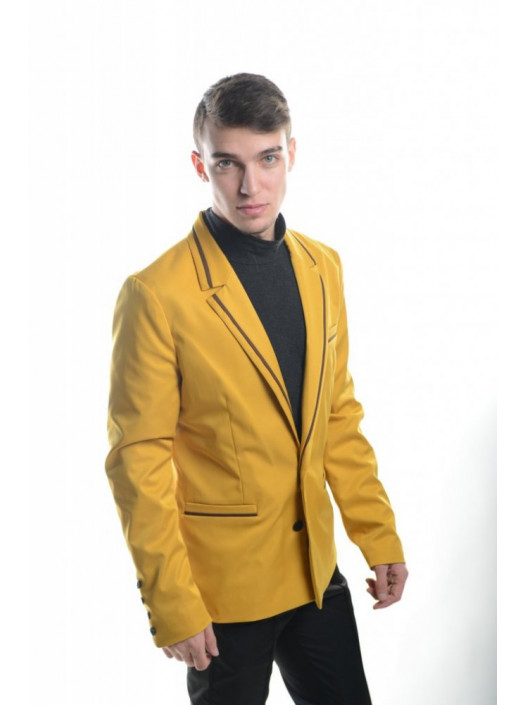 Пиджаки Пиджак 2404_Светло-горчичный