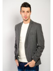 Пиджаки Пиджак №70F004_Серый в синюю полоску