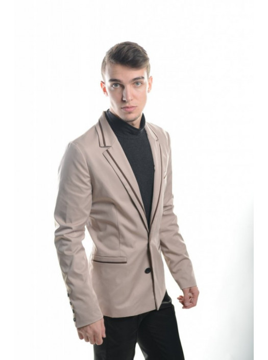 Пиджаки Пиджак 2404_Темно-бежевый