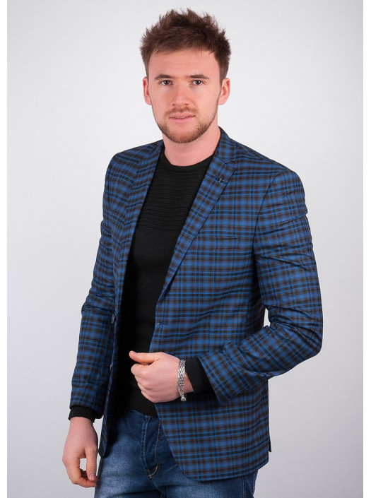 Пиджаки Пиджак №10F013_Синий