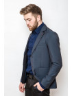 Пиджаки Пиджак 2414-1_Серо-синий