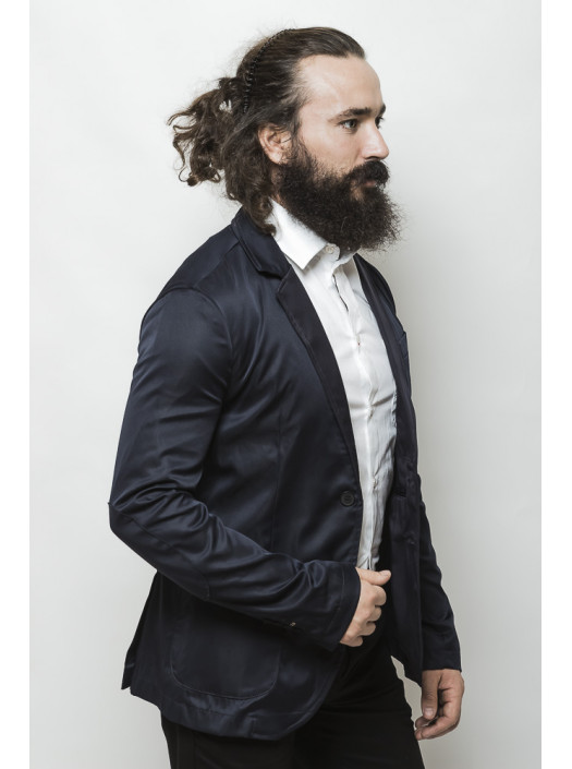 Пиджаки Пиджак 2443-1_Темно-синий