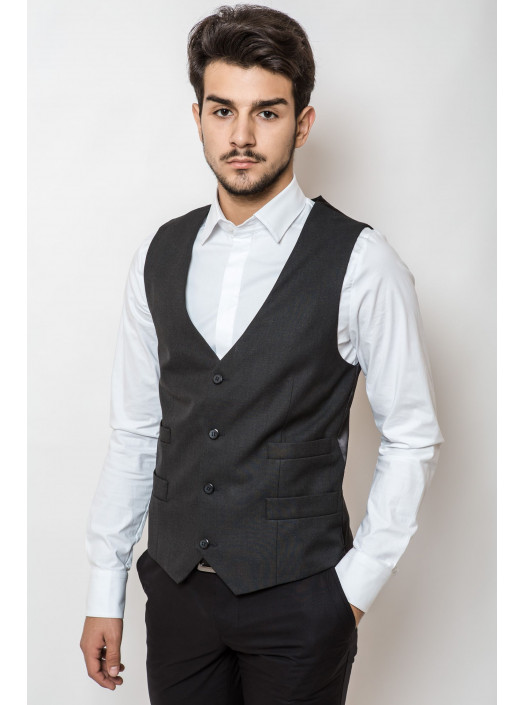 Жилетка Жилет 2107_Угольный
