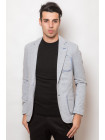 Пиджаки Трикотажный пиджак 2440_Светло-серый