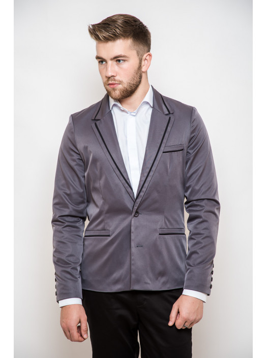 Пиджаки Пиджак 2404/1_Темно-серый