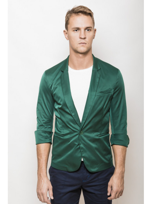 Пиджаки Пиджак 2437/1_Темно-зеленый