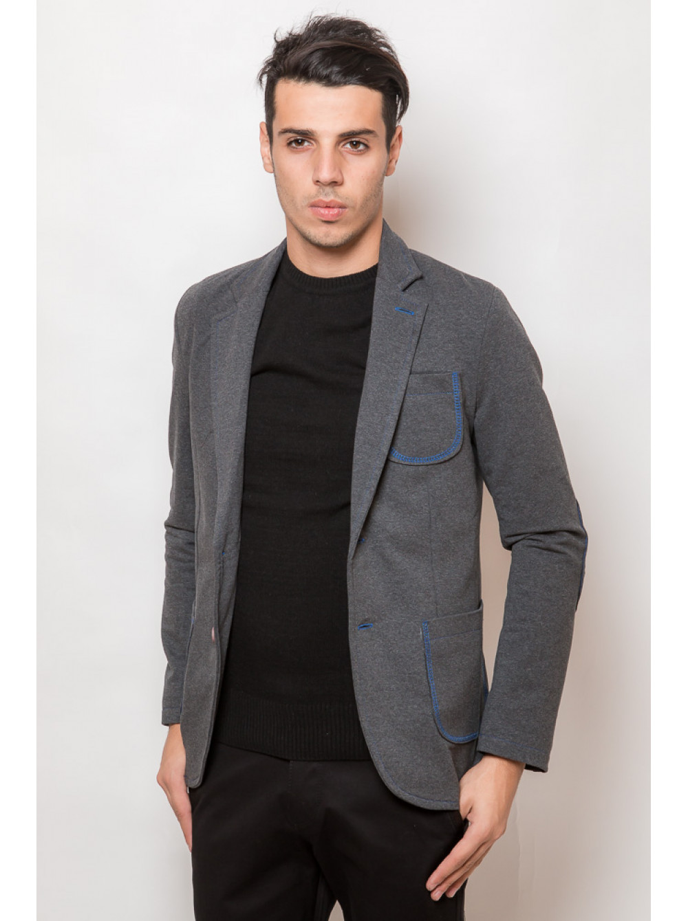 Saz Fashion пиджак мужской серый