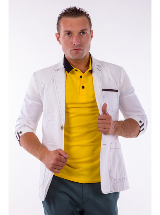 Пиджаки Пиджак 2444_Белый