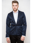 Пиджаки Пиджак 2404/1_Черно-синий