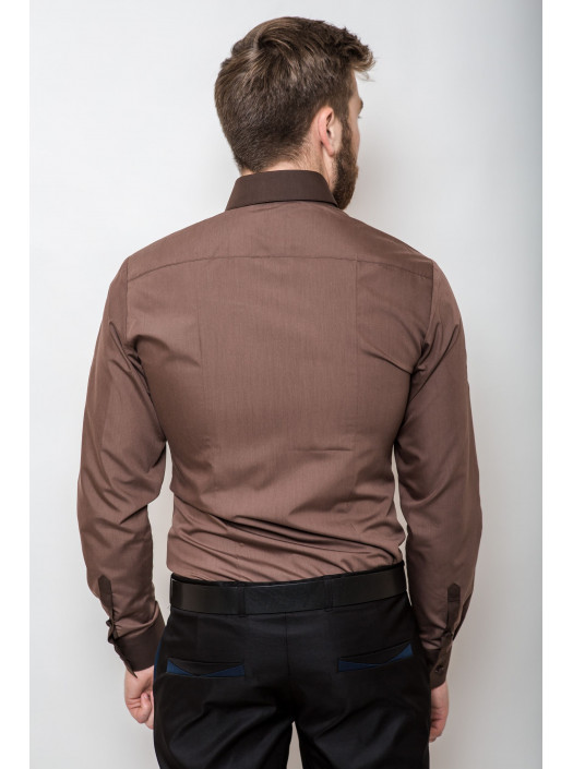 Рубашка Рубашка 3205-1_Коричневый
