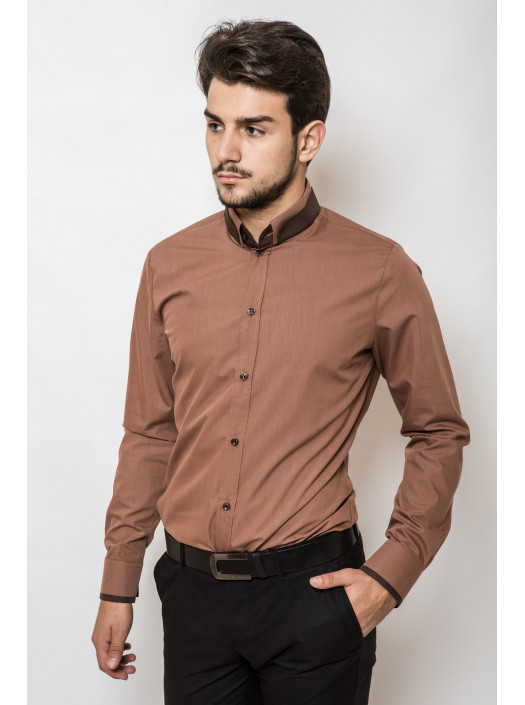 Рубашка Рубашка 3219_Темно-оранжевый