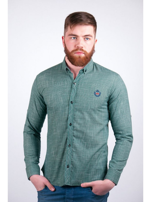 Рубашка Рубашка №94F014_Зеленый