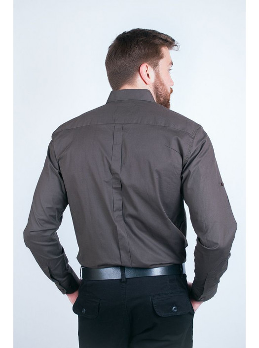 Рубашка Рубашка №54F015_Коричневый