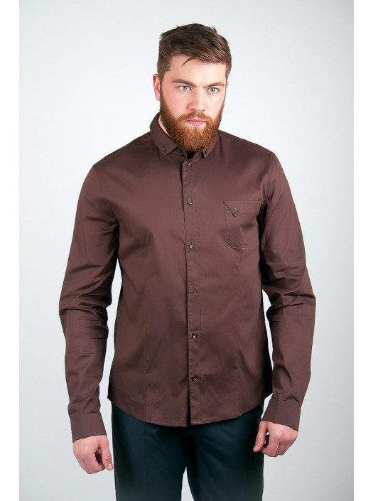 Рубашка Рубашка 3255_Коричневый