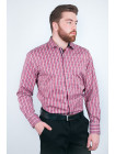 Рубашка Рубашка №54F009_Бордово-бежевый
