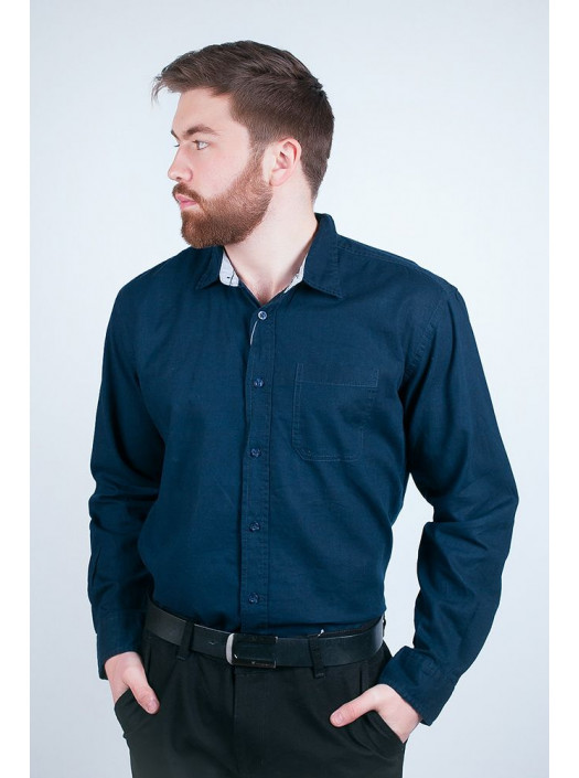 Рубашка Рубашка №46F063_Темно-синий